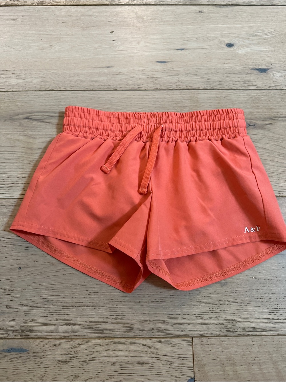 Abercrombie & Fitch Coral-Orange Athletic Shorts